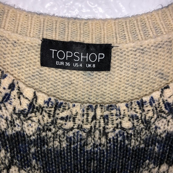 TOPSHOP | crewneck acid wash sweater - Picture 3 of 6